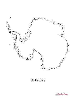 Map of Antarctica Printable (Pre-K - 12th Grade) - TeacherVision
